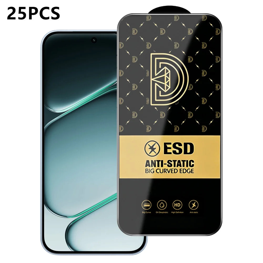 For OnePlus Nord CE6 5G 25Pcs Screen Protector Anti-static Silk Printing Medium Alumina Glass HD Clear Film - Transparent - 1