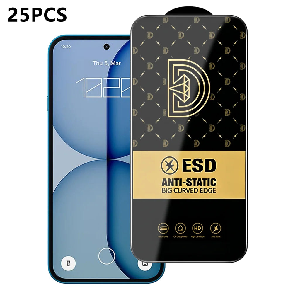 For Nothing Phone (4a) 25Pcs Screen Protector Anti-static Silk Printing Medium Alumina Glass HD Clear Film - Transparent - 1