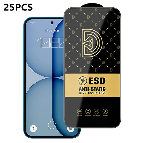 For Nothing Phone (4a) 25Pcs Screen Protector Anti-static Silk Printing Medium Alumina Glass HD Clear Film - Transparent - 1