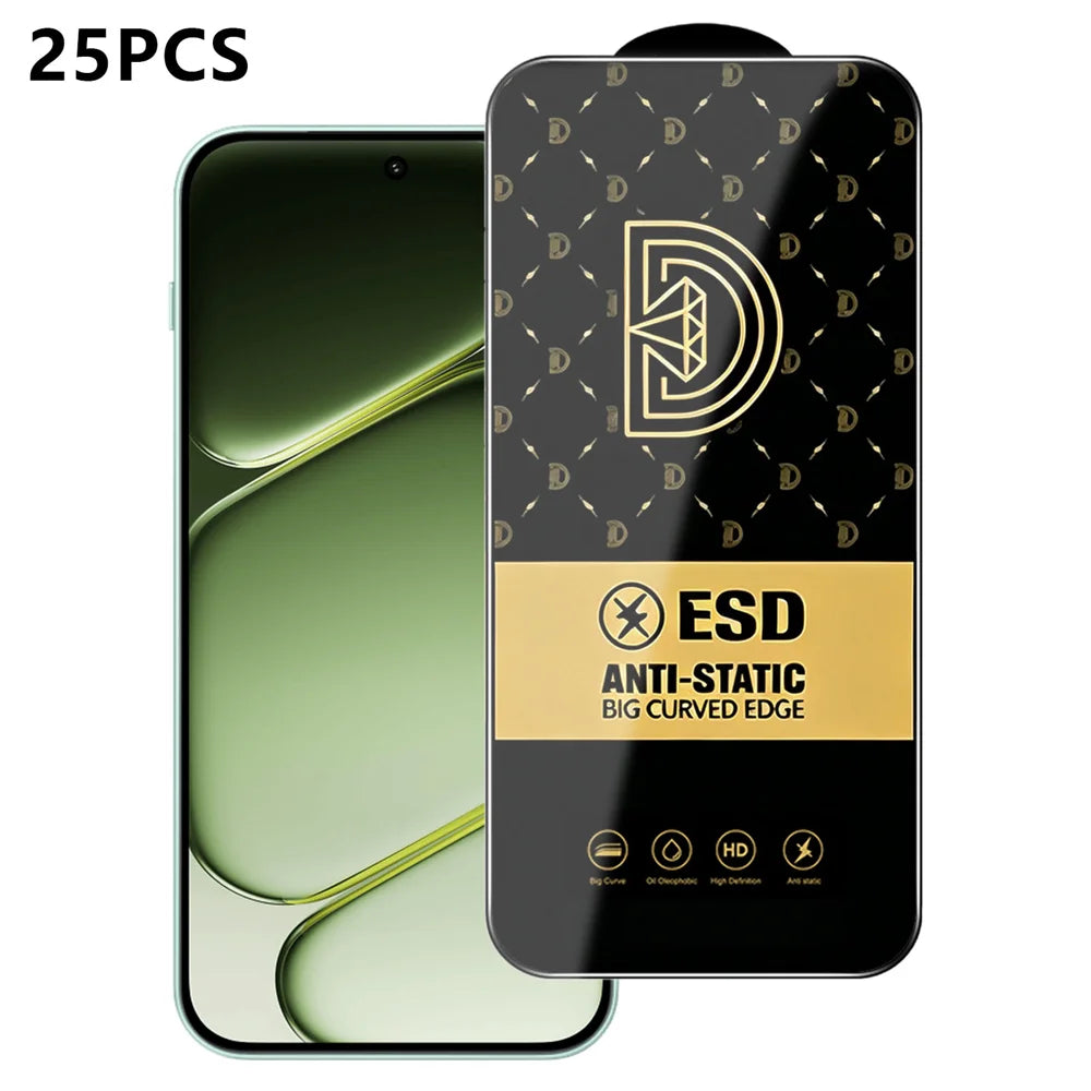 For OnePlus Nord 6 5G 25Pcs Screen Protector Anti-static Silk Printing Medium Alumina Glass HD Clear Film - Transparent - 1