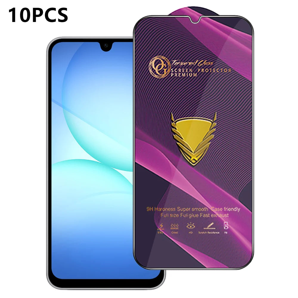 For Samsung Galaxy A18 5G / A18 4G / A17 5G / A17 4G 10Pcs Screen Protector Full Cover Anti-Static Clear High Aluminium-silicon Glass Film - Transparent - 1