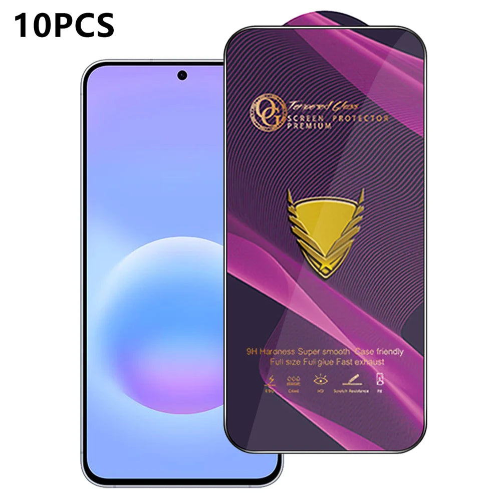 For Samsung Galaxy A57 5G 10Pcs Screen Protector Full Cover Anti-Static Clear High Aluminium-silicon Glass Film - Transparent - 1