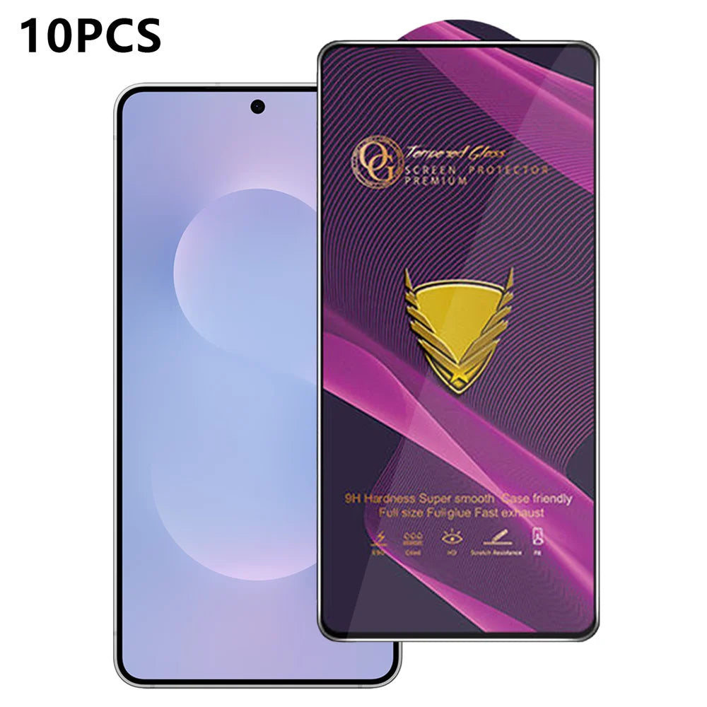 For Samsung Galaxy S25 Edge 10Pcs Screen Protector Full Cover Anti-Static Clear High Aluminium-silicon Glass Film - Transparent - 1