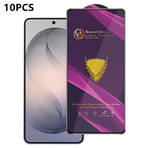 For Samsung Galaxy S26+ 10Pcs Screen Protector Full Cover Anti-Static Clear High Aluminium-silicon Glass Film - Transparent - 1