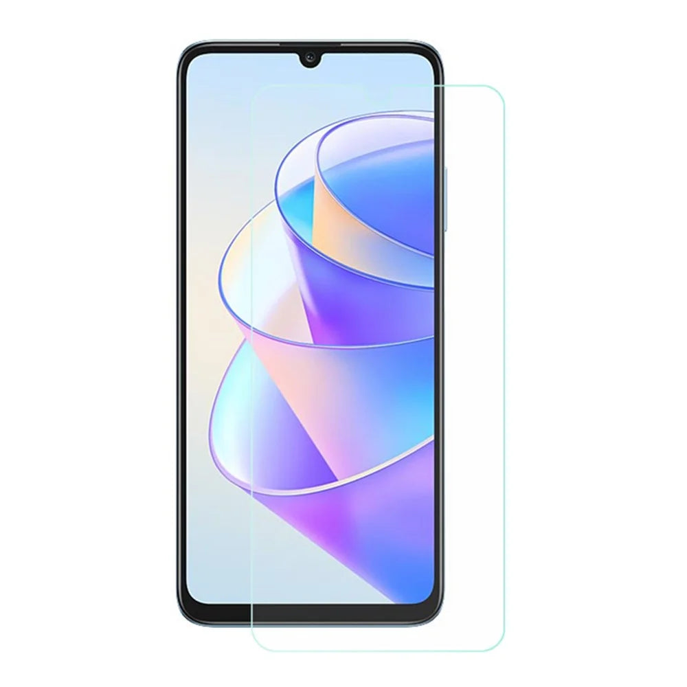 For Honor X7a 5G Anti-fingerprint Tempered Glass Film 0.3mm Arc Edge Ultra Clear Shatterproof Screen Protector - 1