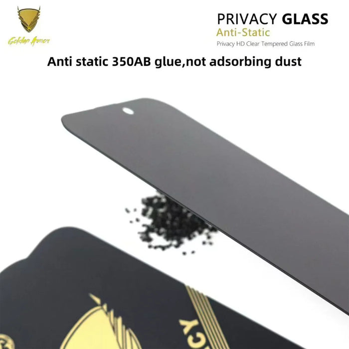 For iPhone Air 10Pcs Privacy Screen Protector 28° Anti-Spy Anti-Static High Aluminium-silicon Glass Film - Black - 7