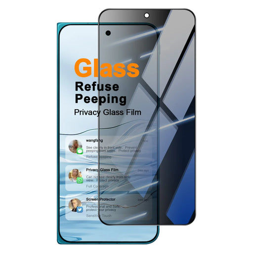 IMAK for vivo X Fold6 5G Anti Peep Tempered Glass Screen Protector Full Coverage - Black - Black - 1