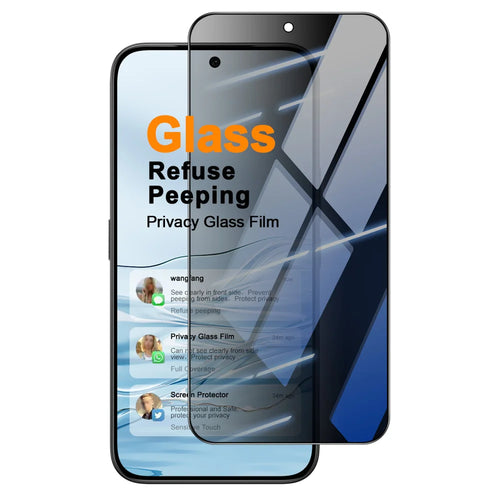 IMAK for Honor X70 Pro Max 5G / Honor X80 Pro Max 5G / TECNO Camon 50 4G Privacy Screen Protector Anti Peep Full Cover Tempered Glass Film (Fingerprint Unlock) - Black - 1