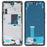 For Xiaomi 12 Lite 5G Middle Plate Frame Phone Repair Part (A-Side) (without Logo) - Black - 1
