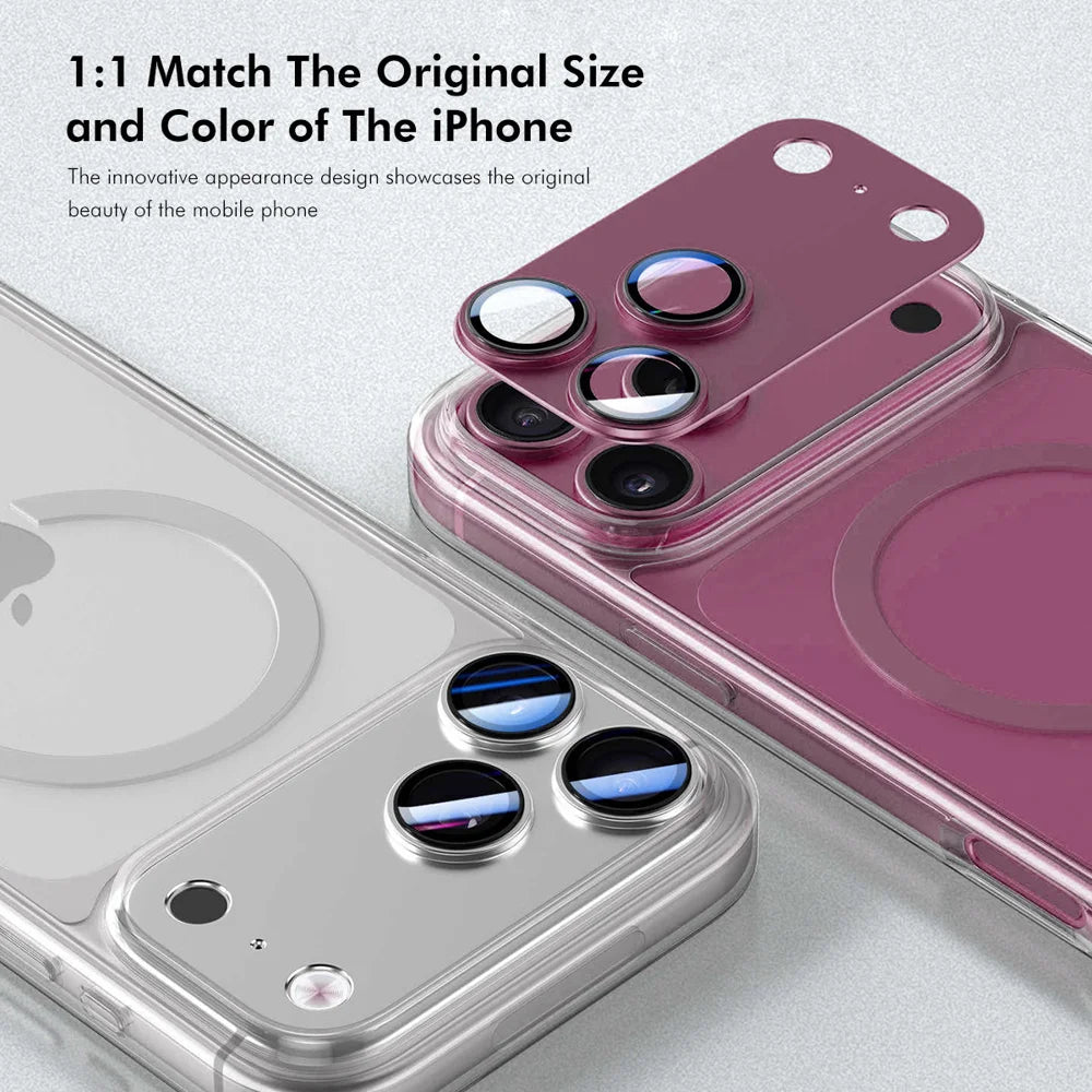 HAT PRINCE for iPhone 18 Pro ENKAY  Camera Lens Protector Matte AR Metal + Tempered Glass Lens Film - Light Blue - 2