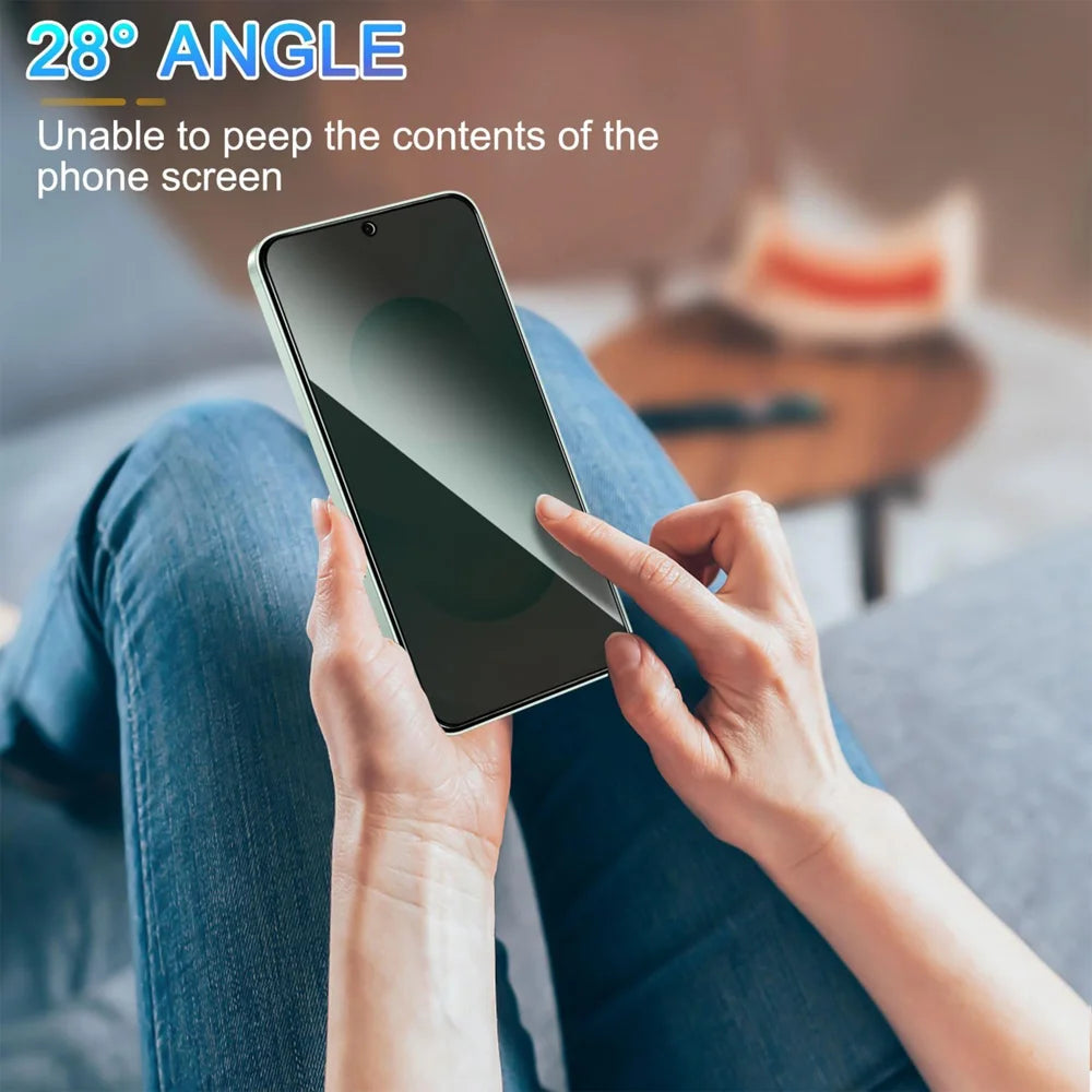For Samsung Galaxy M47 5G Anti Spy Privacy Full Screen Protector Black Edge High Aluminium-silicon Glass Film - Black - 6