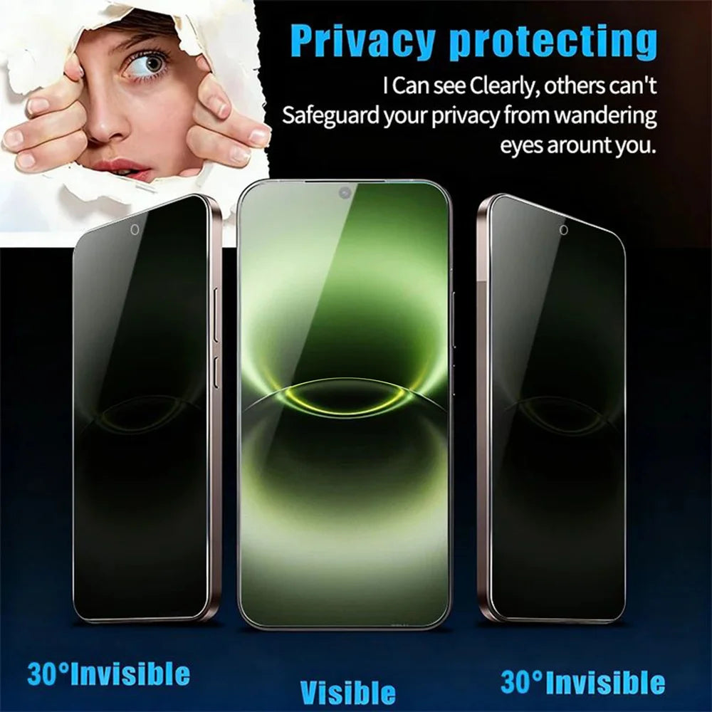 For vivo X Fold6 5G Anti Spy Privacy Full Screen Protector Black Edge High Aluminium-silicon Glass Film - Black - 2