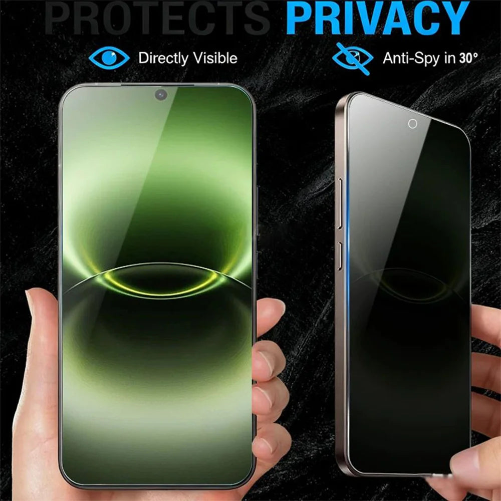 For vivo X Fold6 5G Anti Spy Privacy Full Screen Protector Black Edge High Aluminium-silicon Glass Film - Black - 3