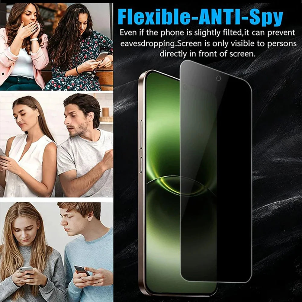 For vivo X Fold6 5G Anti Spy Privacy Full Screen Protector Black Edge High Aluminium-silicon Glass Film - Black - 6