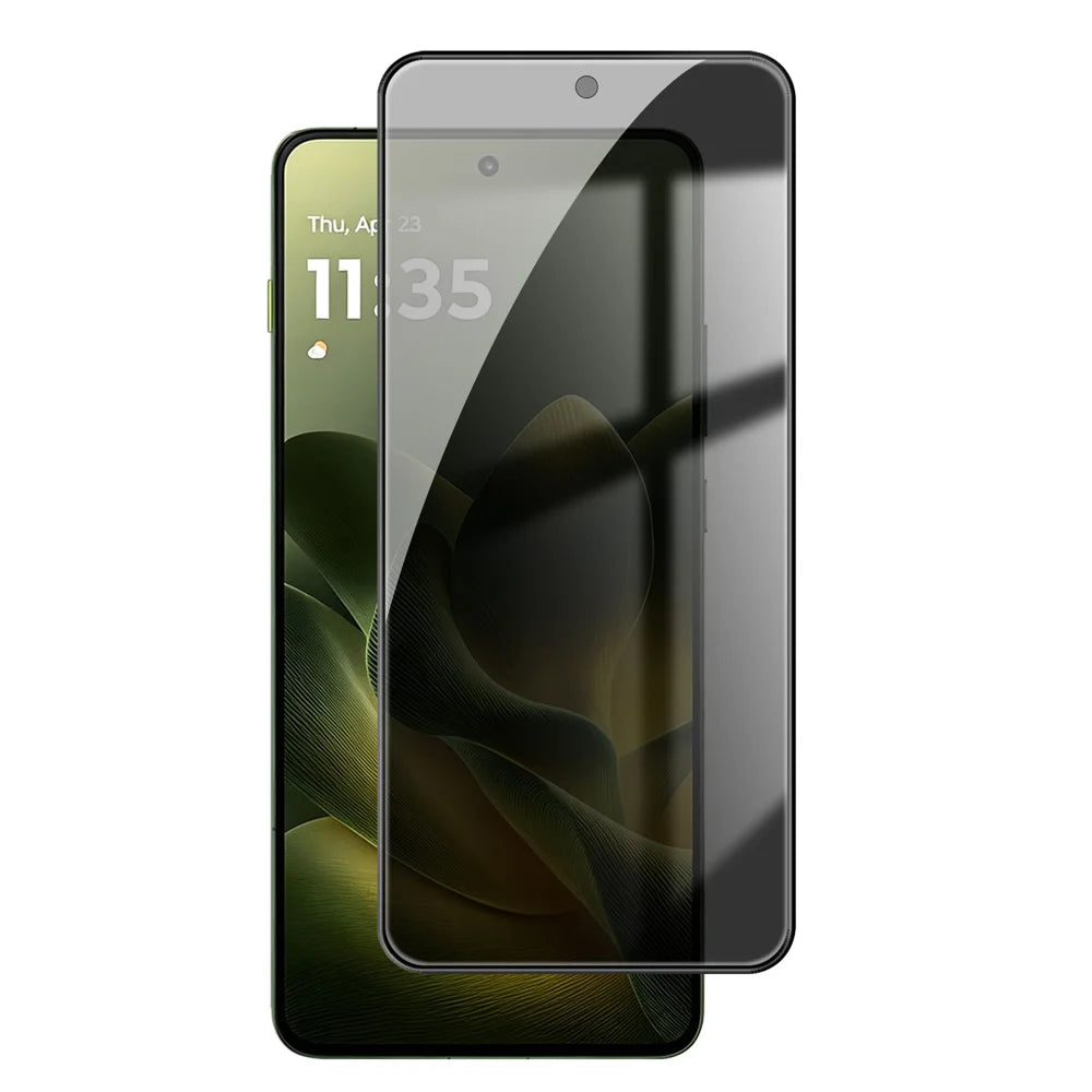 For Motorola Edge 70 5G / Motorola Moto X70 Air 5G Anti Spy Privacy Full Screen Protector Black Edge High Aluminium-silicon Glass Film - Black - 1