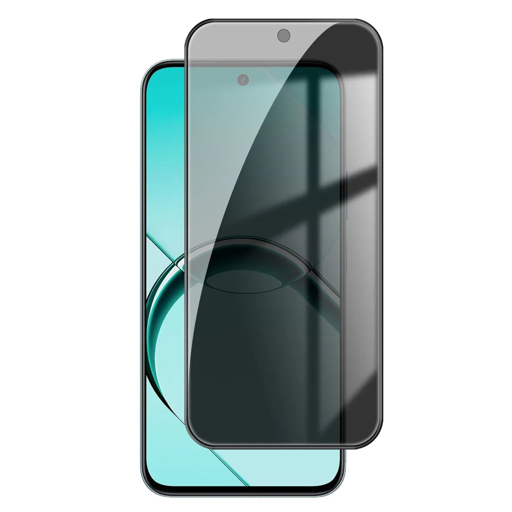 For Realme 16T 5G Anti Spy Privacy Full Screen Protector Black Edge High Aluminium-silicon Glass Film - Black - 1