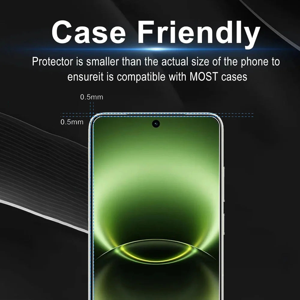 For vivo X Fold6 5G HD Full Screen Protector Silk Printing Black Edge High Aluminium-silicon Glass Film - Transparent - 3