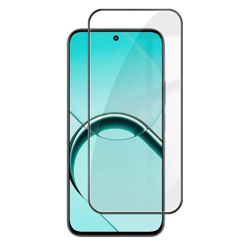 For Realme 16T 5G HD Full Screen Protector Silk Printing Black Edge High Aluminium-silicon Glass Film - Transparent - 1