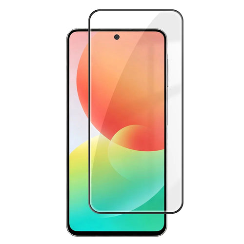 For Samsung Galaxy M47 5G HD Full Screen Protector Silk Printing Black Edge High Aluminium-silicon Glass Film - Transparent - 1