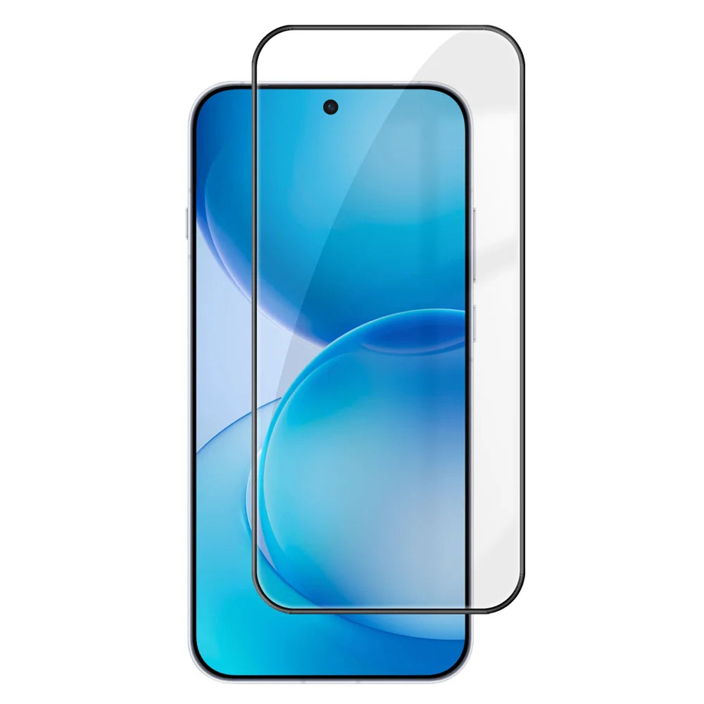 For Oppo Reno16 Pro 5G (Global) HD Full Screen Protector Silk Printing Black Edge High Aluminium-silicon Glass Film - Transparent - 1