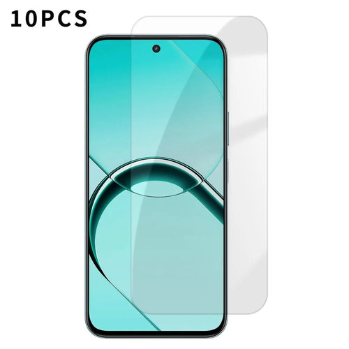 For Realme 16T 5G 10Pcs HD Screen Protector High Aluminium-silicon Anti-fingerprint Tempered Glass Film (Not Complete Covering) - Transparent - 1