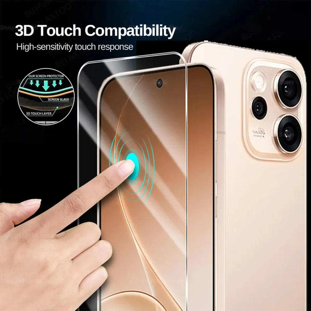 For Oppo Reno16 F 5G 10Pcs HD Screen Protector High Aluminium-silicon Anti-fingerprint Tempered Glass Film (Not Complete Covering) - Transparent - 4