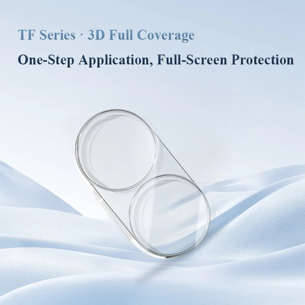 LEREACH For Samsung Galaxy Z Flip8 Camera Lens Protector Full Cover High Aluminium-silicon Glass Lens Film with Auto-Align Installation Frame - Transparent - 3