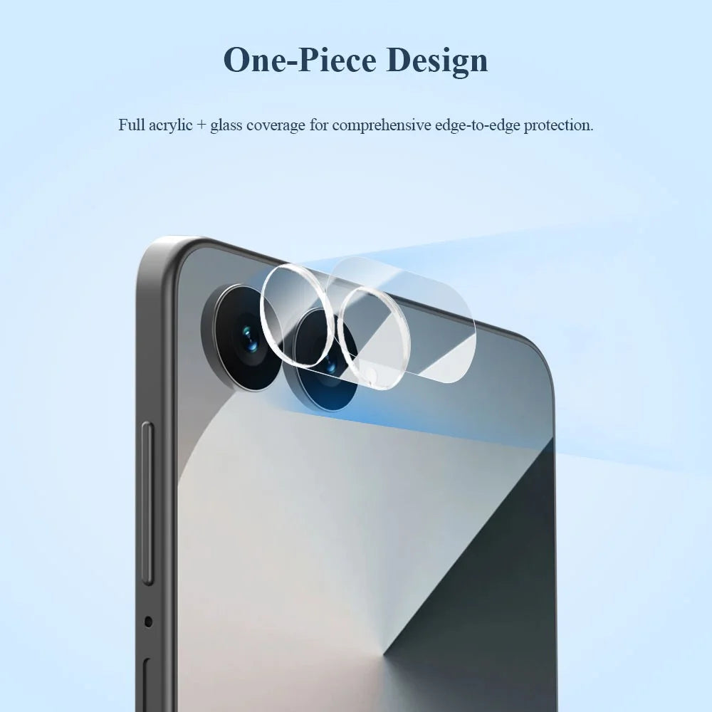 LEREACH For Samsung Galaxy Z Flip8 Camera Lens Protector Full Cover High Aluminium-silicon Glass Lens Film with Auto-Align Installation Frame - Transparent - 6