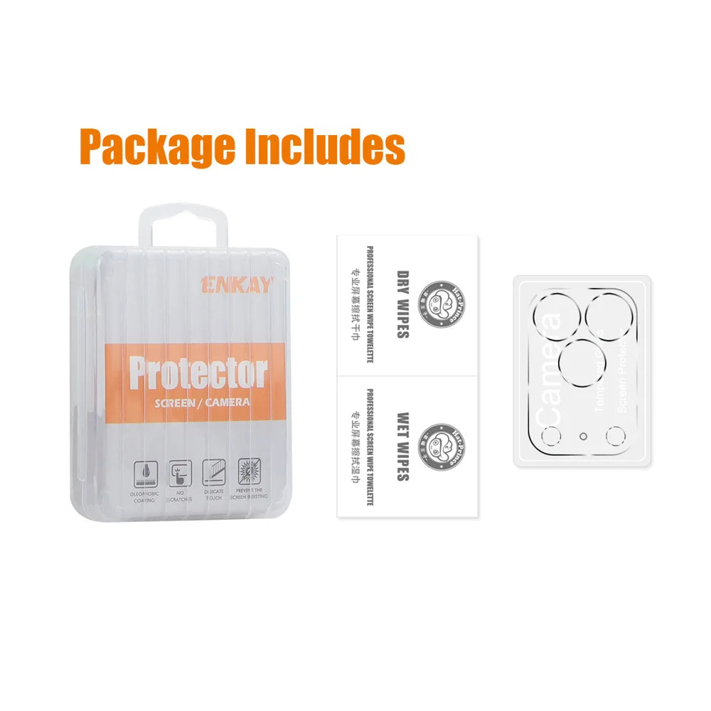 HAT PRINCE for iPhone 18 Pro Max Camera Lens Protector ENKAY Hat-Prince Integrated Tempered Glass Lens Film - Transparent - 5