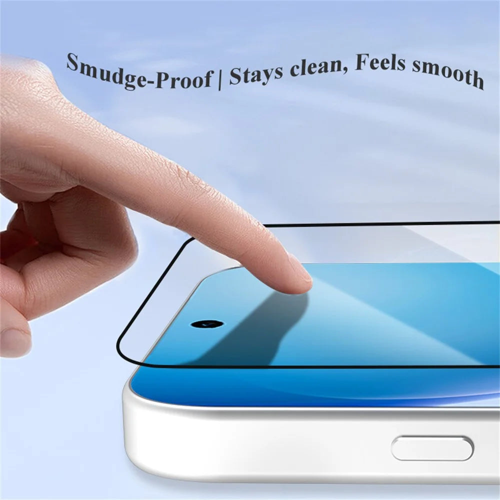 LEREACH 2Pcs For Oppo Reno16 F 5G  /  Reno16 FS 5G  /  Reno15 F 5G  /  Reno15 5G (Global)  /  Reno15 FS 5G Tempered Glass Full Screen Protector Anti-Fingerprint Film with Dust-Free Installation Tool - Black - 5