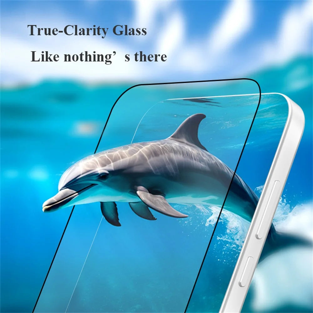 LEREACH 2Pcs For Oppo Reno16 F 5G  /  Reno16 FS 5G  /  Reno15 F 5G  /  Reno15 5G (Global)  /  Reno15 FS 5G Tempered Glass Full Screen Protector Anti-Fingerprint Film with Dust-Free Installation Tool - Black - 7