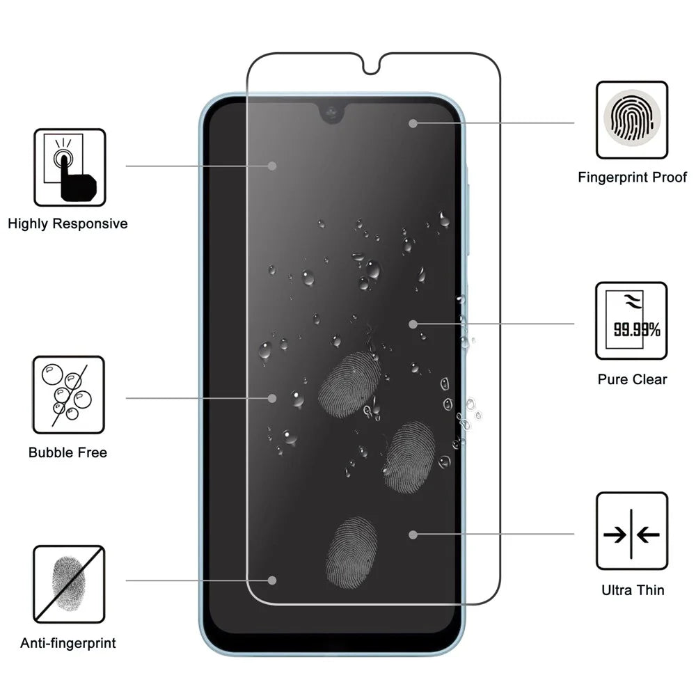 For Samsung Galaxy A08 5G Screen Protector 2.5D HD Tempered Glass Film (Not Complete Coverage) - Transparent - 2