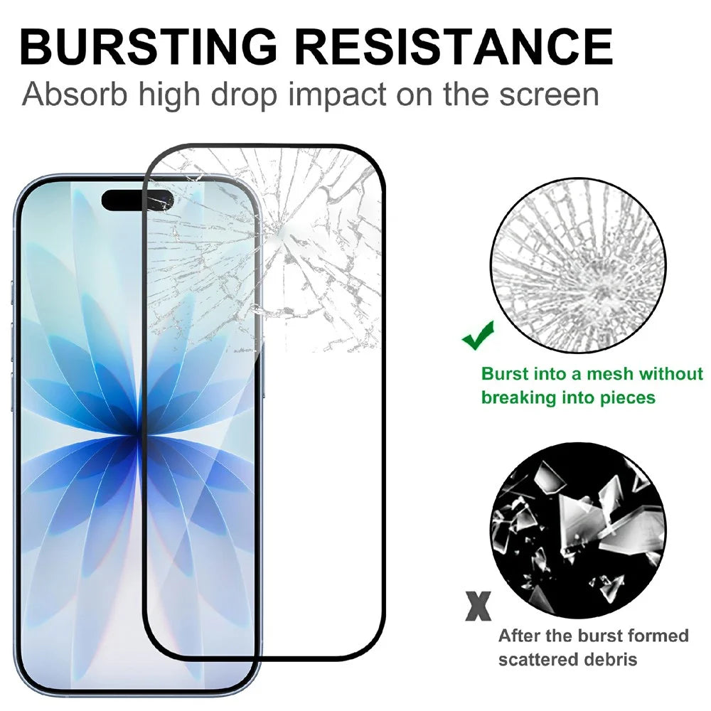 For iPhone 18 Pro Max AGC Tempered Glass with Black Edge Full Glue Full Coverage Screen Protector - 4