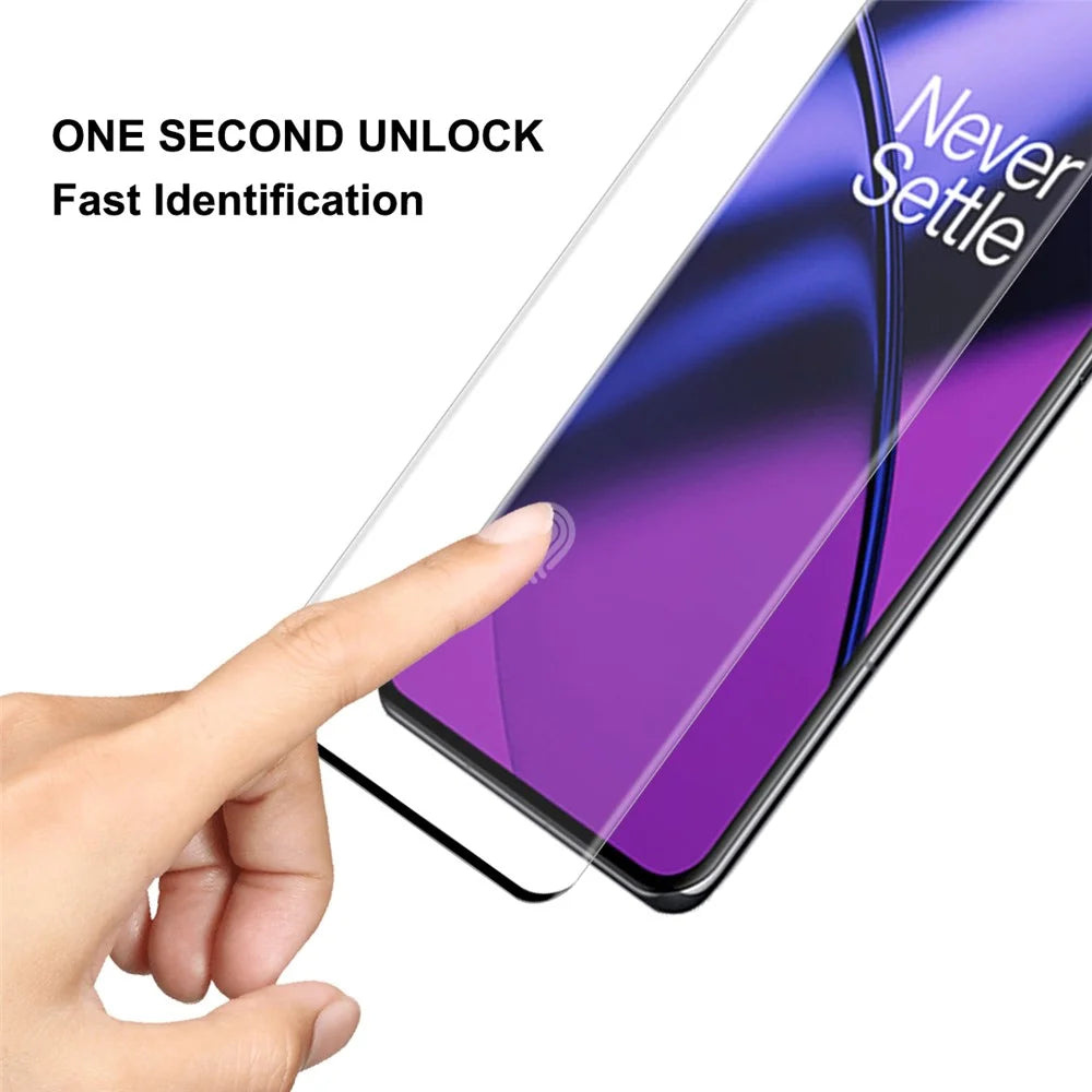 ENKAY HAT PRINCE 2Pcs / Set for OnePlus 11 5G HD 3D Curved Full Screen Protector Side Glue Tempered Glass Film Support Fingerprint Unlock - 3