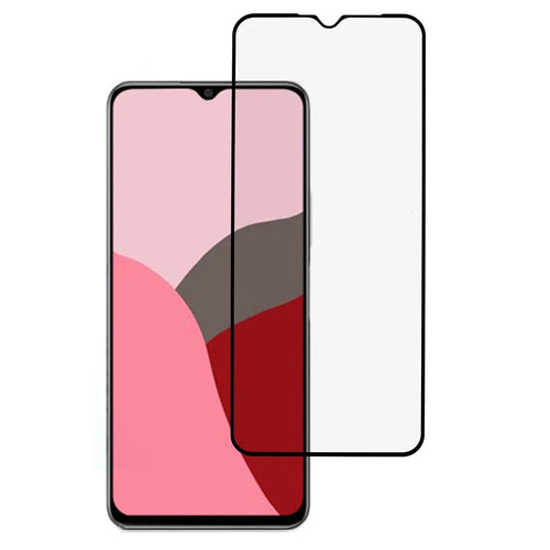 For Samsung Galaxy A18 4G / A18 5G Screen Protector Silk Printing Full Glue Full Coverage Tempered Glass Screen Film - Black Edge - 1