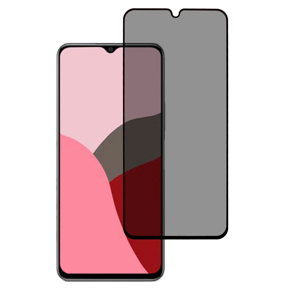 For Samsung Galaxy A18 4G / A18 5G Anti-Peep Screen Protector Tempered Glass Full Covering Silk Printing Side Glue Film - 1
