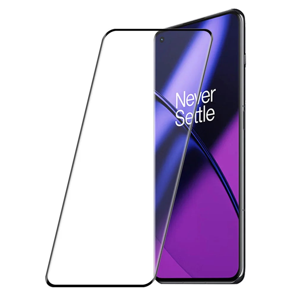 ENKAY HAT PRINCE for OnePlus 11 5G 0.26mm 3D Curved Full Glue Tempered Glass Full Screen Protector Support Fingerprint Unlock - 1