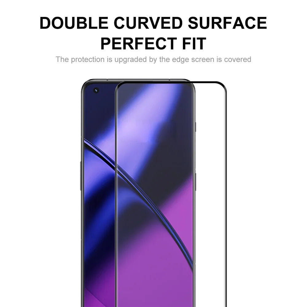 ENKAY HAT PRINCE for OnePlus 11 5G 0.26mm 3D Curved Full Glue Tempered Glass Full Screen Protector Support Fingerprint Unlock - 3