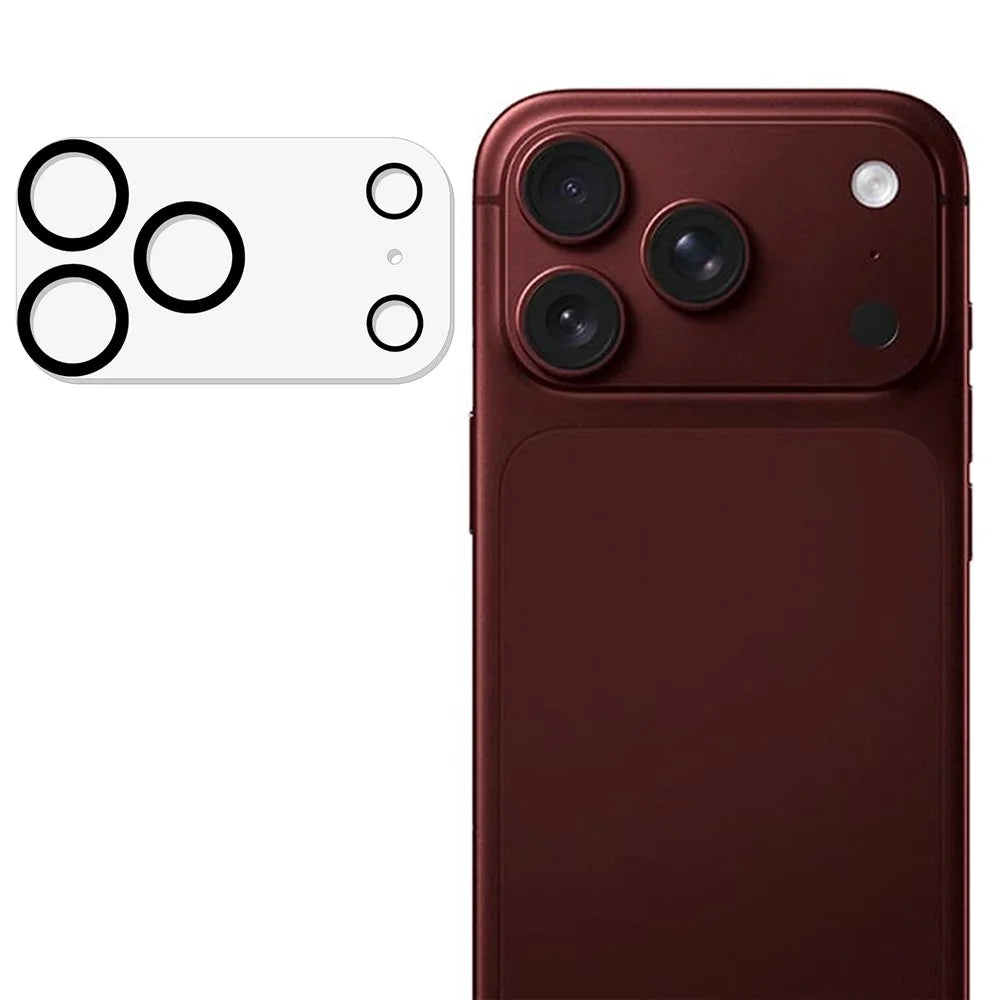 For iPhone 18 Pro Max Camera Lens Protector Built-In Black Circles Tempered Glass Lens Film - Transparent - 1