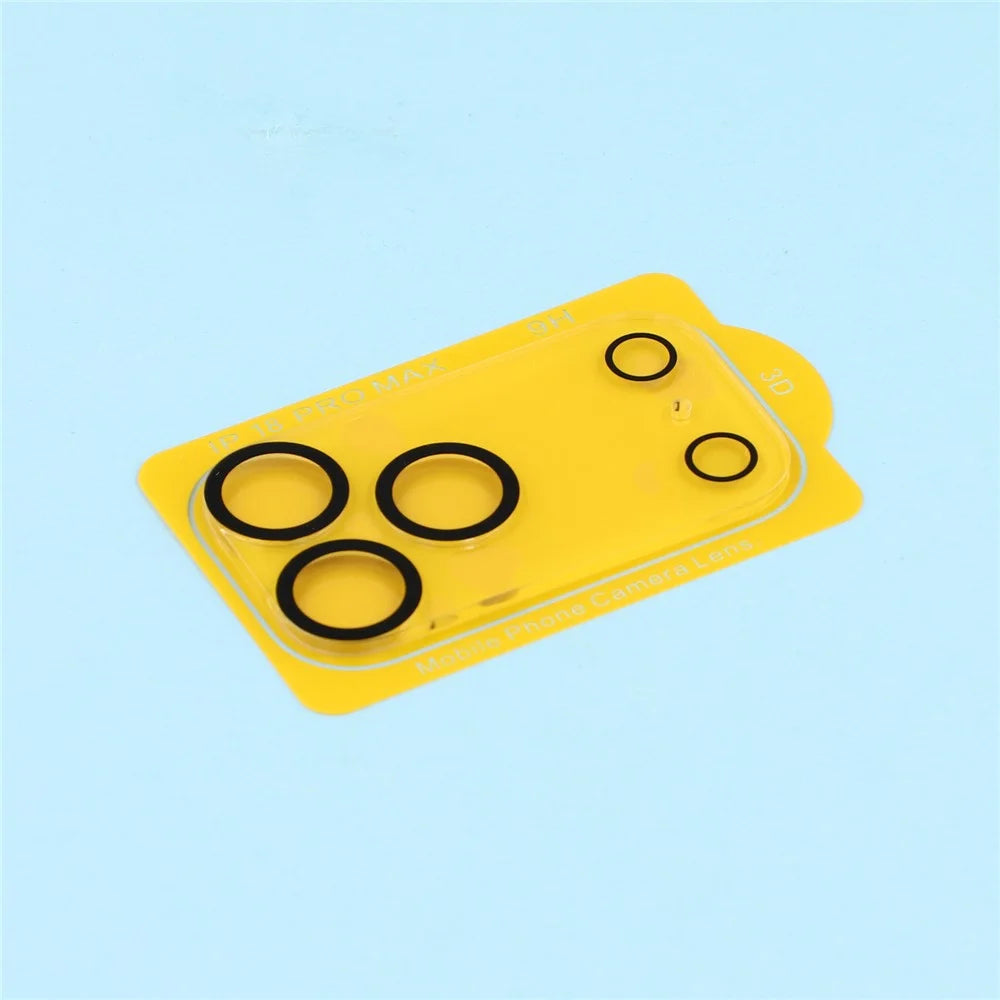 For iPhone 18 Pro Max Camera Lens Protector Built-In Black Circles Tempered Glass Lens Film - Transparent - 3