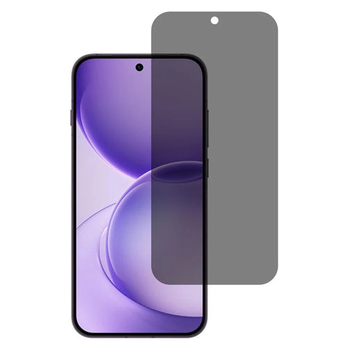 For Oppo Reno16 FS 5G  /  Reno16 F 5G 2.5D Arc Edge Anti Spy Full Screen Protector Full Glue High Aluminium-silicon Glass Film - Black - 1