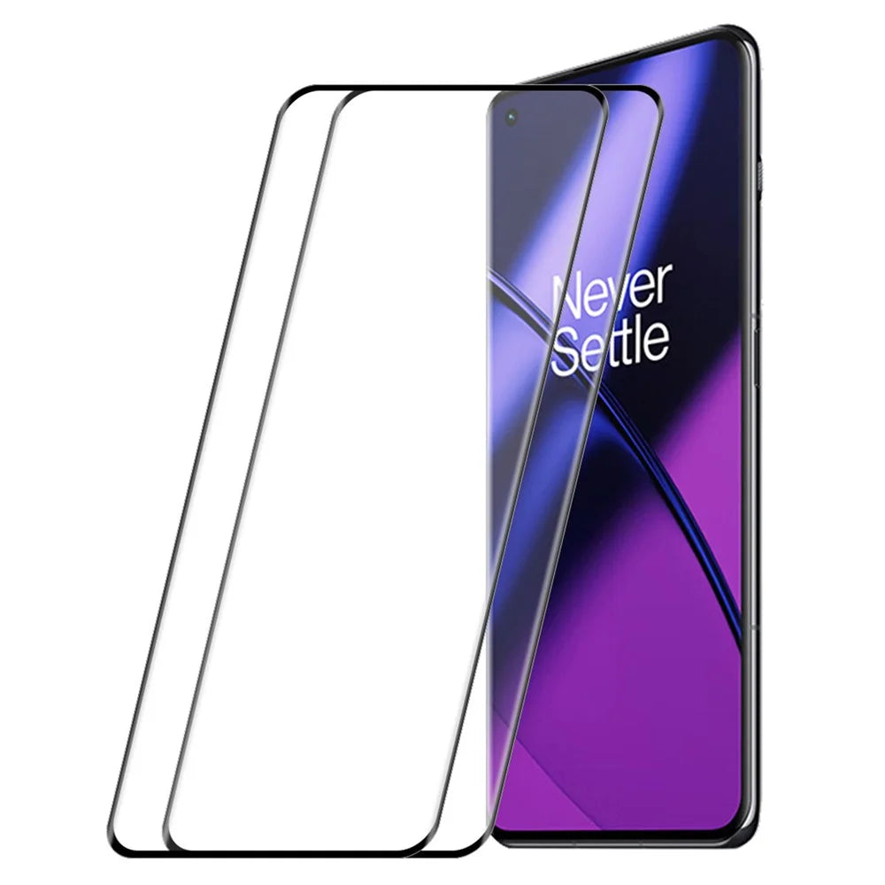ENKAY HAT PRINCE 2Pcs / Set for OnePlus 11 5G Tempered Glass 0.26mm 3D Curved Hot Bending Full Covering Screen Protector Support Fingerprint Unlock - 1