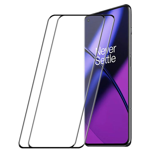 ENKAY HAT PRINCE 2Pcs / Set for OnePlus 11 5G Tempered Glass 0.26mm 3D Curved Hot Bending Full Covering Screen Protector Support Fingerprint Unlock - 1