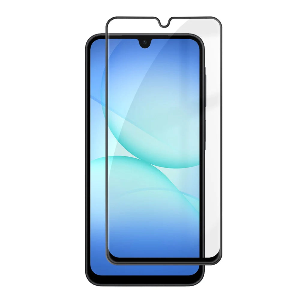 For Samsung Galaxy A18 5G / Galaxy A18 4G HD Full Screen Protector Silk Printing Black Edge High Aluminium-silicon Glass Film - Transparent - 1