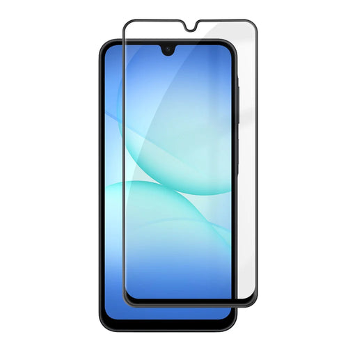 For Samsung Galaxy A18 5G / Galaxy A18 4G HD Full Screen Protector Silk Printing Black Edge High Aluminium-silicon Glass Film - Transparent - 1