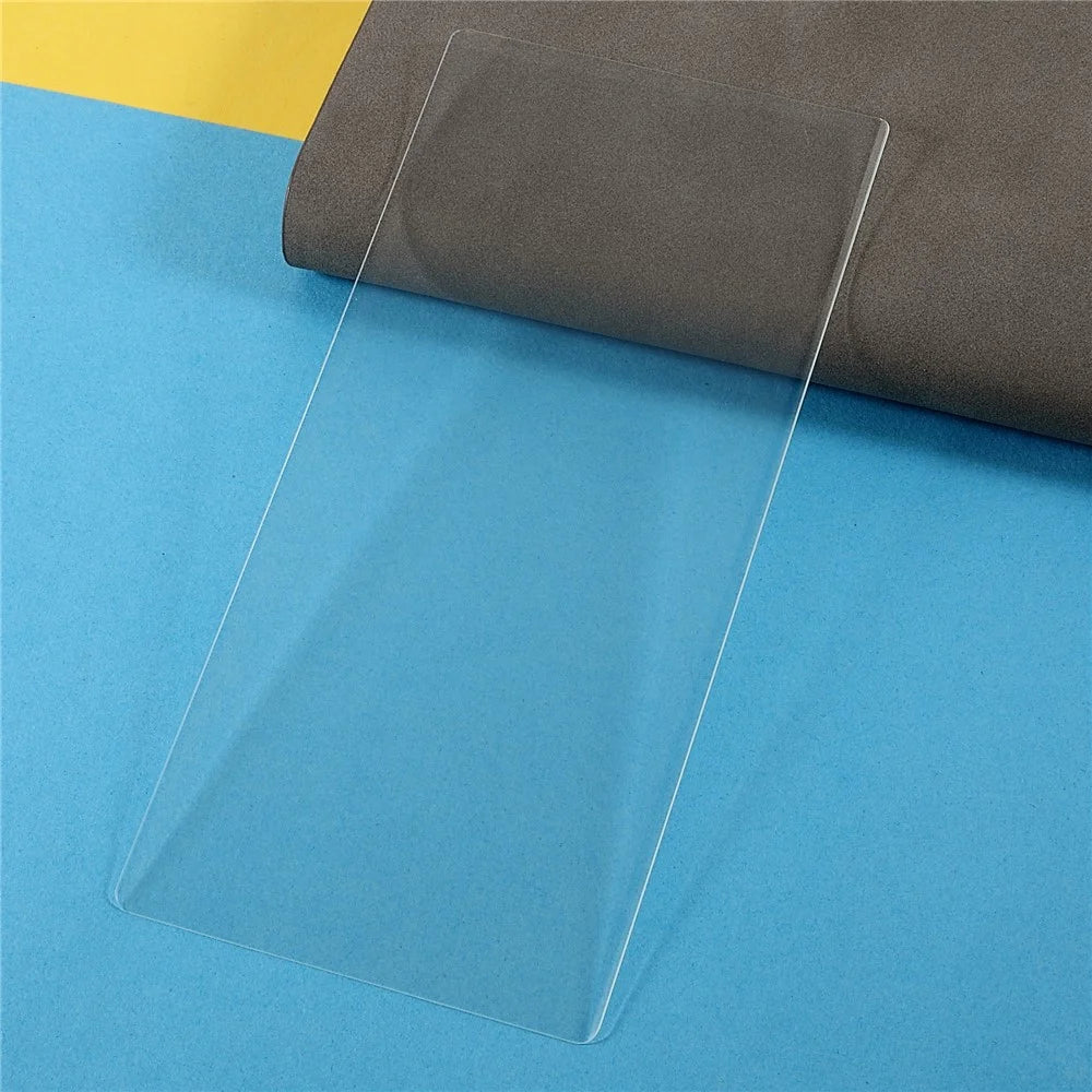 For Samsung Galaxy S23 Ultra UV Liquid Curved Tempered Glass Film Full Glue HD Clear Full Screen Protector Support Fingerprint Unlock - 6