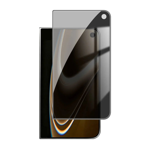 For iPhone Fold Anti Spy Privacy Full Screen Protector Black Edge High Aluminium-silicon Glass Film - Black - 1