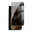 For iPhone Fold Anti Spy Privacy Full Screen Protector Black Edge High Aluminium-silicon Glass Film - Black - 1