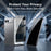 For iPhone Fold Anti Spy Privacy Full Screen Protector Black Edge High Aluminium-silicon Glass Film - Black - 3