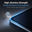 For iPhone Fold Anti Spy Privacy Full Screen Protector Black Edge High Aluminium-silicon Glass Film - Black - 4